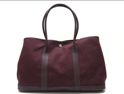 エルメス　ガーデンパーティPM トワルアッシュ/ルビーhermes600318