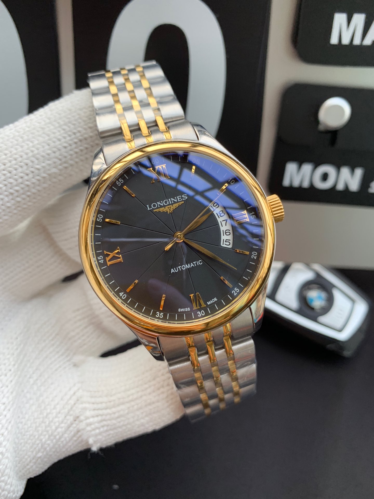 ロンジン（LONGINES）腕時計 メンズ 40mm 自動巻き LON