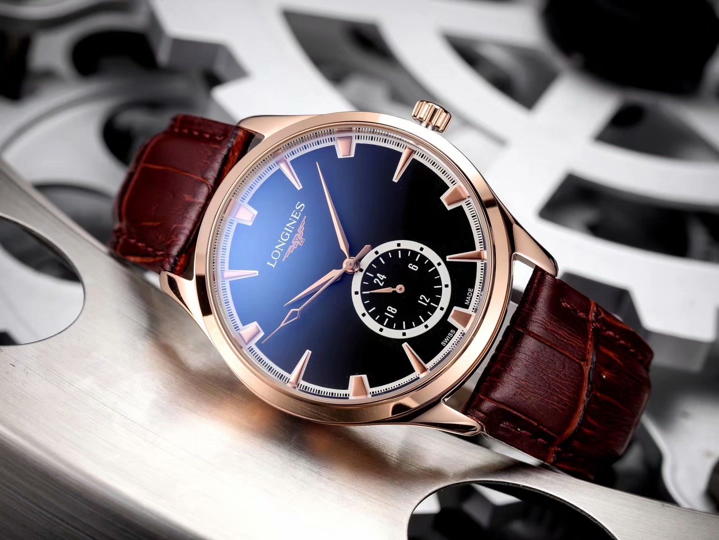 ロンジン(LONGINES)腕時計 メンズ 40mm 自動巻き LON
