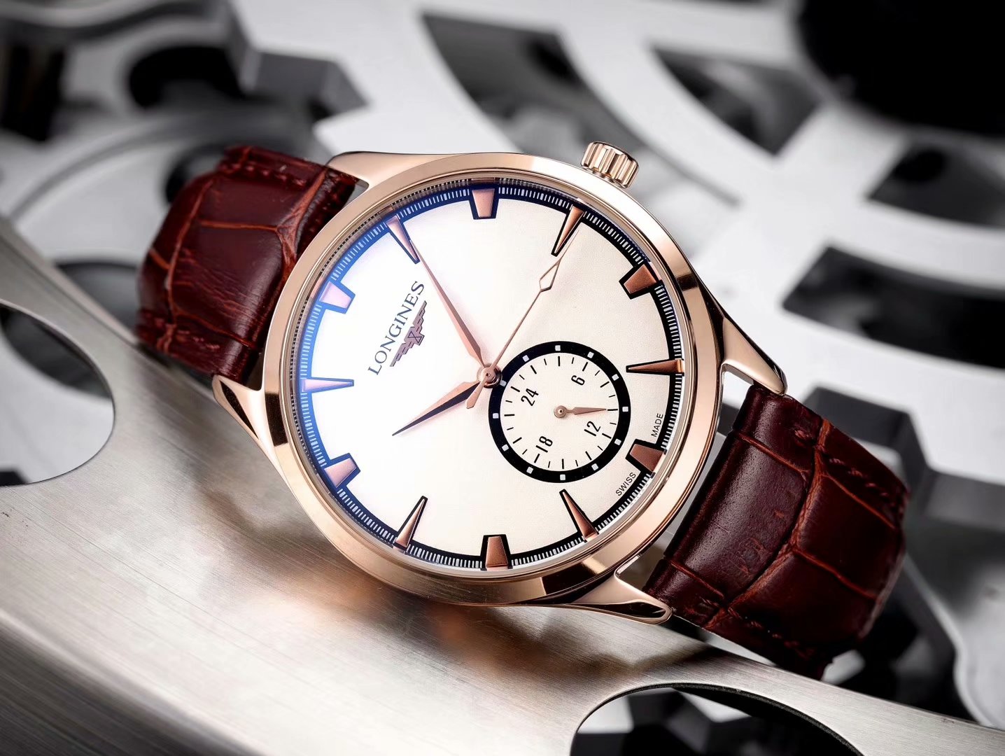 ロンジン（LONGINES）腕時計 メンズ 40mm 自動巻き LON