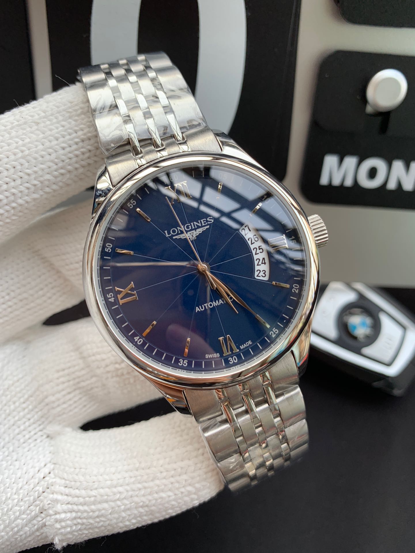 ロンジン(LONGINES)腕時計 メンズ 40mm 自動巻き LON