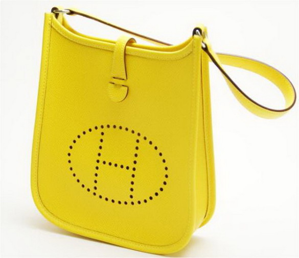 HERMES エルメス ミニエヴリン エプソン イエロー