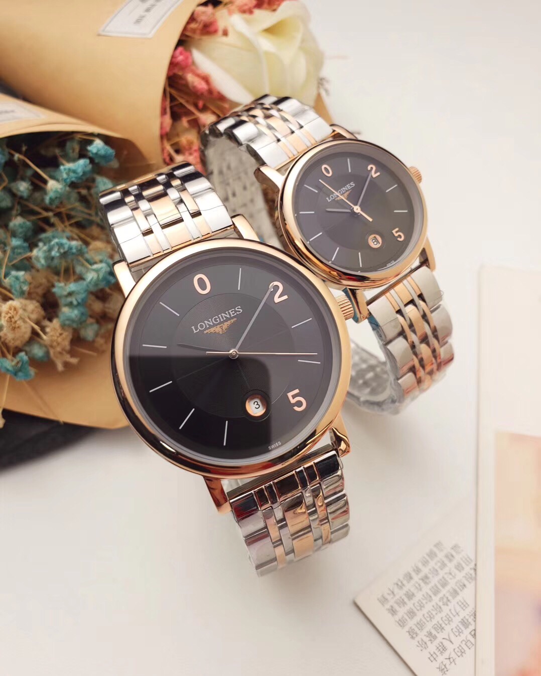 ロンジン（LONGINES）腕時計 恋人 時計 2点セット LON