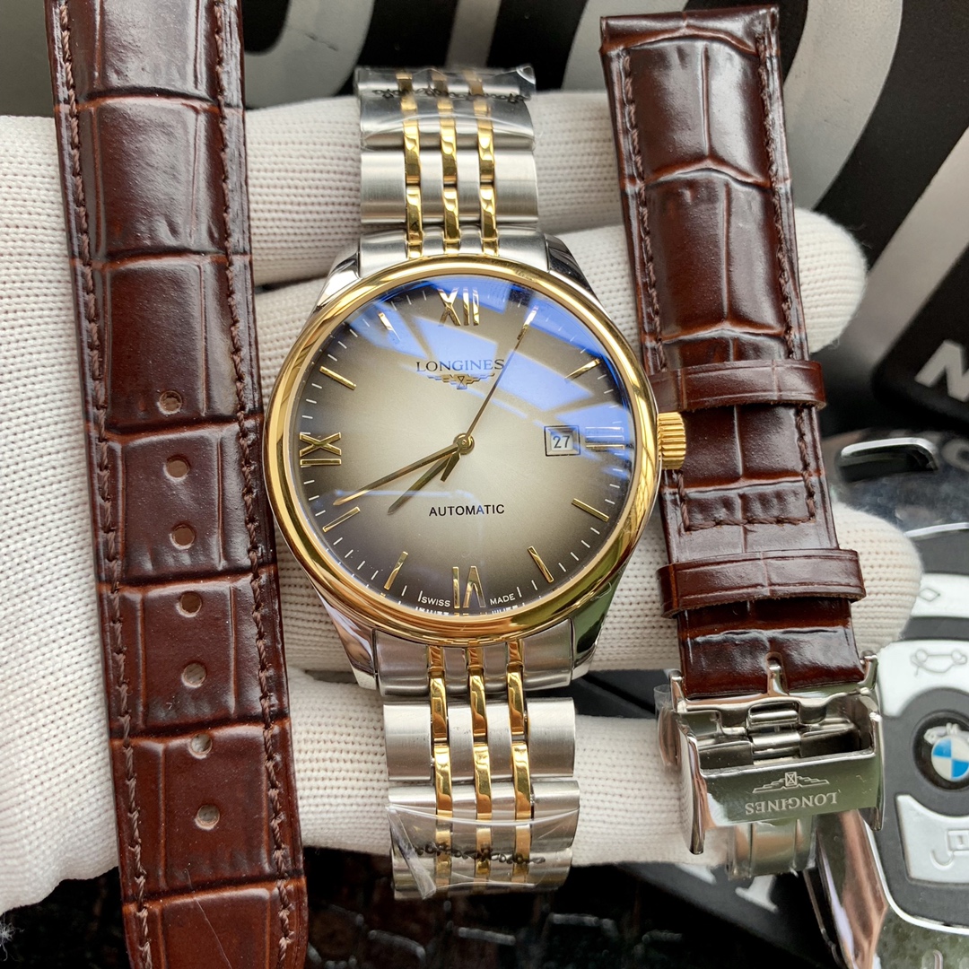 ロンジン（LONGINES）腕時計 メンズ 40mm 自動巻き LON