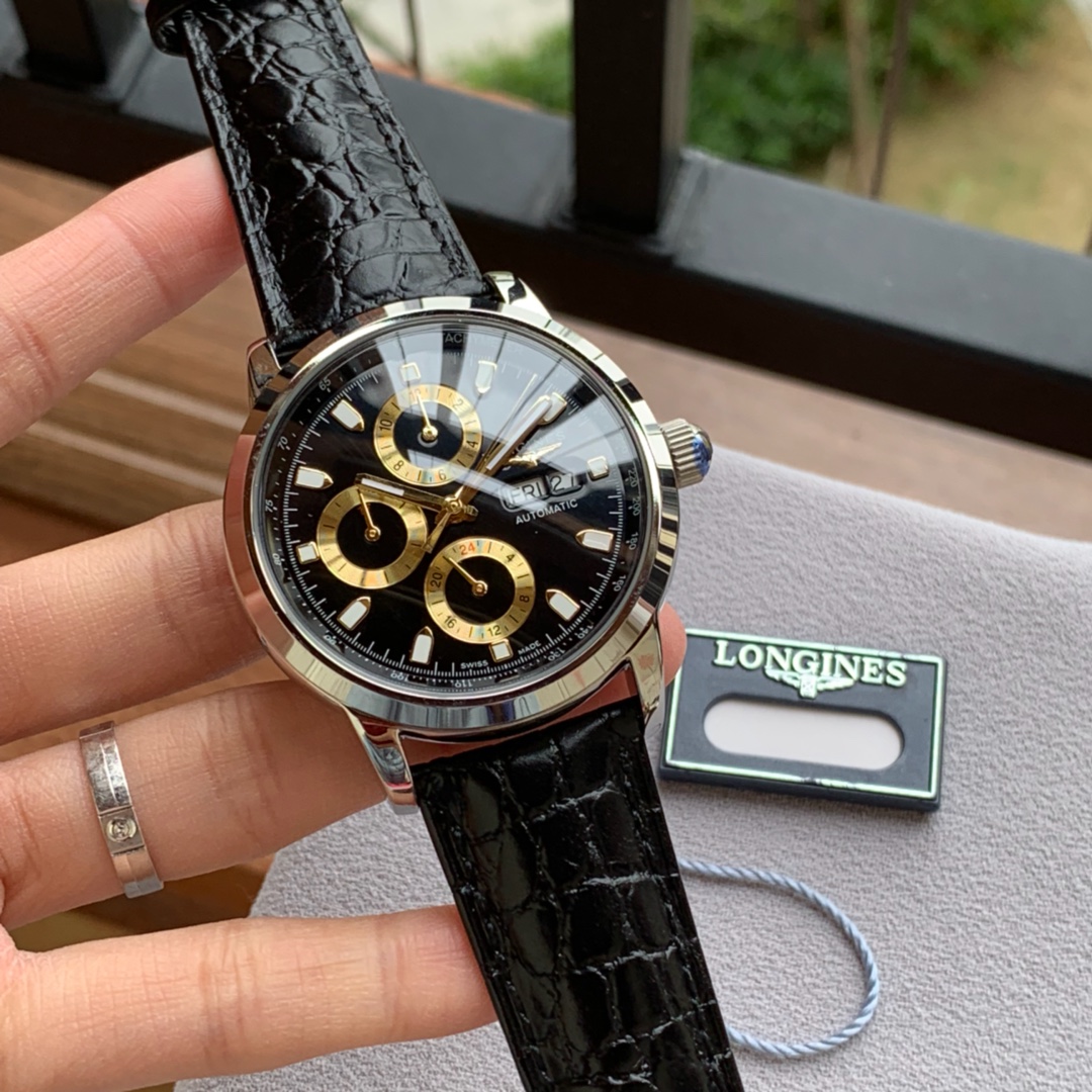 ロンジン（LONGINES）時計 夜光 メンズ 自動巻き 42mm LON