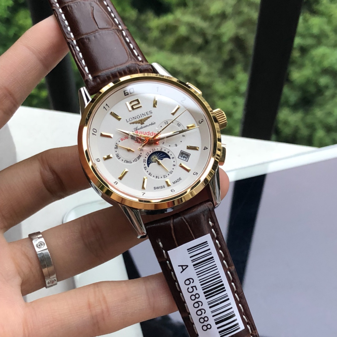 ロンジン(LONGINES)腕時計 メンズ 42mm 自動巻き LON