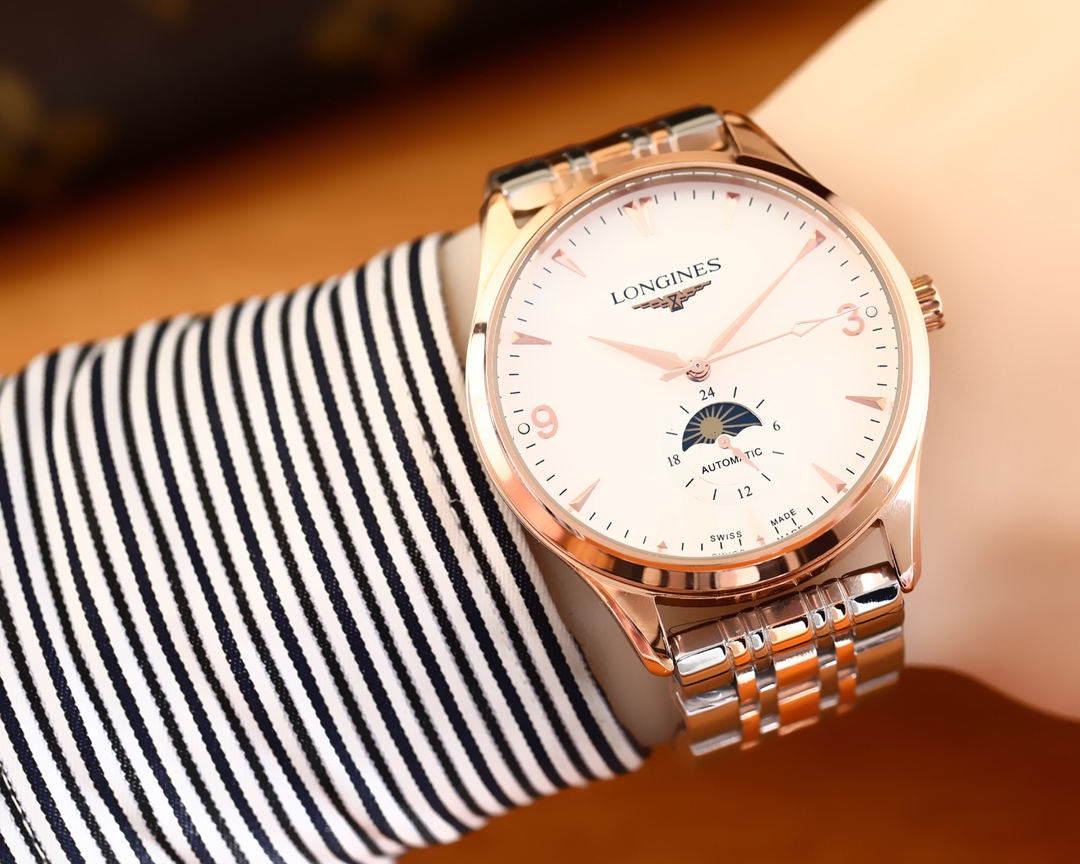 ロンジン(LONGINES)腕時計 メンズ 40mm 自動巻き LON