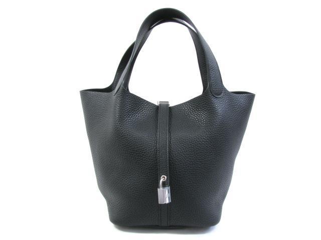 エルメス　（HERMES） エルメス　ピコタンロックPM トリヨンクレマンス　ブラック/金具シルバー