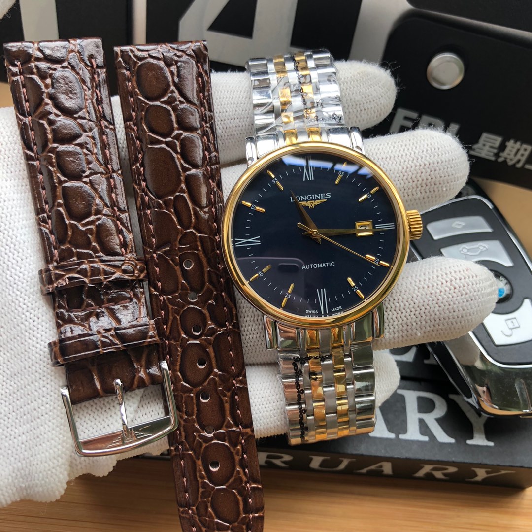 ロンジン(LONGINES)腕時計 メンズ 40mm 自動巻き LON