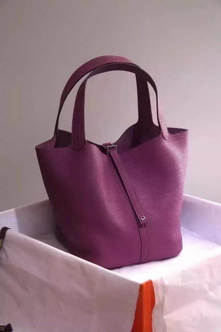 特N品 原版皮系列 最高級 エルメス ピコタンロックMM/PM 金具シルバー HBN22/HBN18(C)