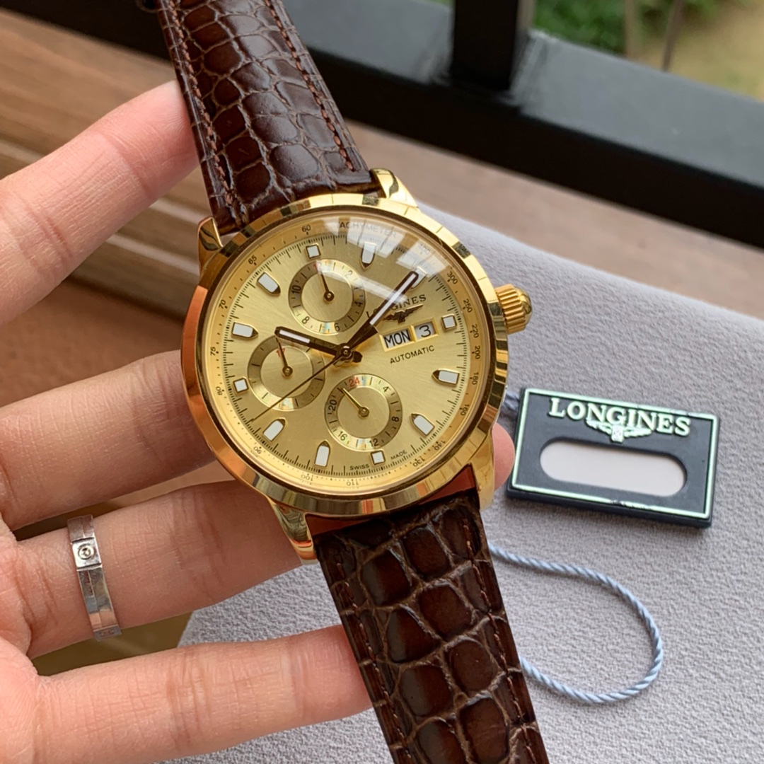 ロンジン（LONGINES）時計 夜光 メンズ 自動巻き 42mm LON
