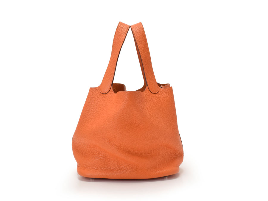 HERMES（エルメス）ピコタンロックMM/トゴ/オレンジ（金具：シルバー）
