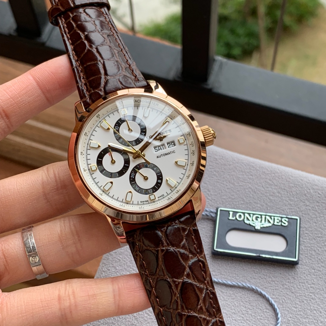 ロンジン（LONGINES）時計 夜光 メンズ 自動巻き 42mm LON