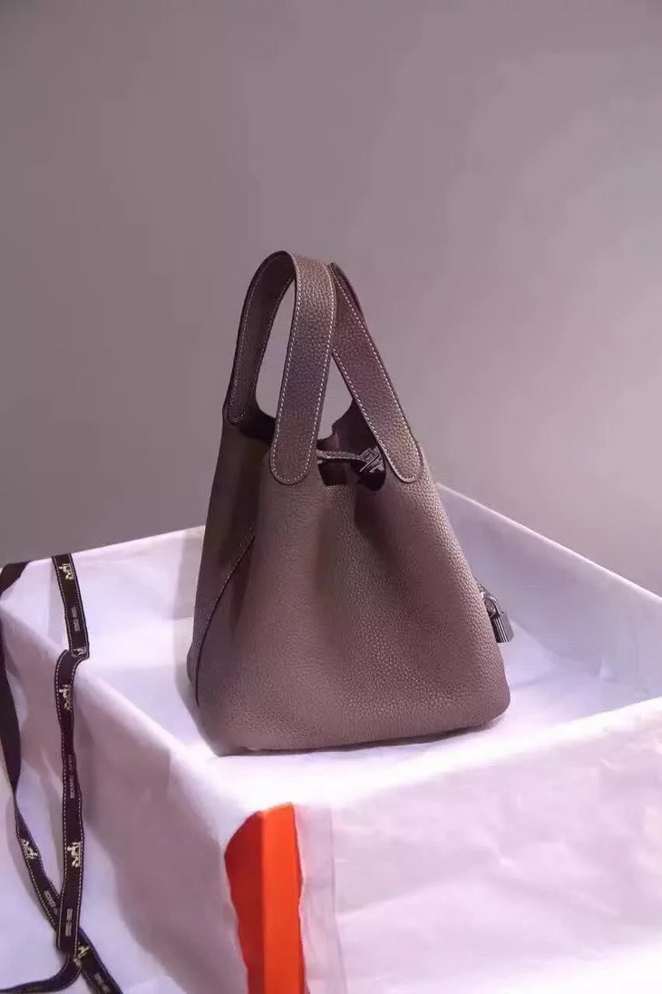 特N品 原版皮系列 最高級 エルメス ピコタンロックMM/PM 金具シルバー HBN22/HBN18(J)