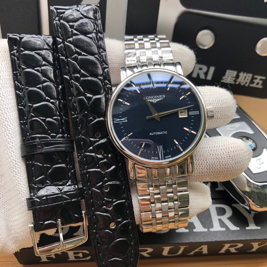 ロンジン（LONGINES）腕時計 メンズ 40mm 自動巻き LON