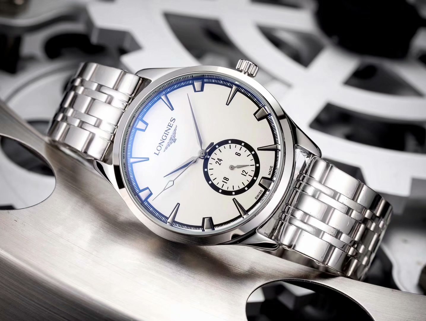 ロンジン(LONGINES)腕時計 メンズ 40mm 自動巻き LON