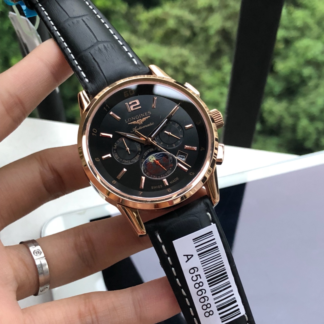 ロンジン（LONGINES）腕時計 メンズ 42mm 自動巻き LON